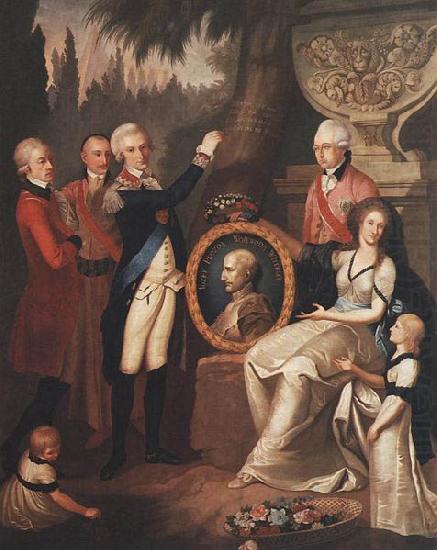 Portrait of the Prozor Family,, Franciszek Smuglewicz